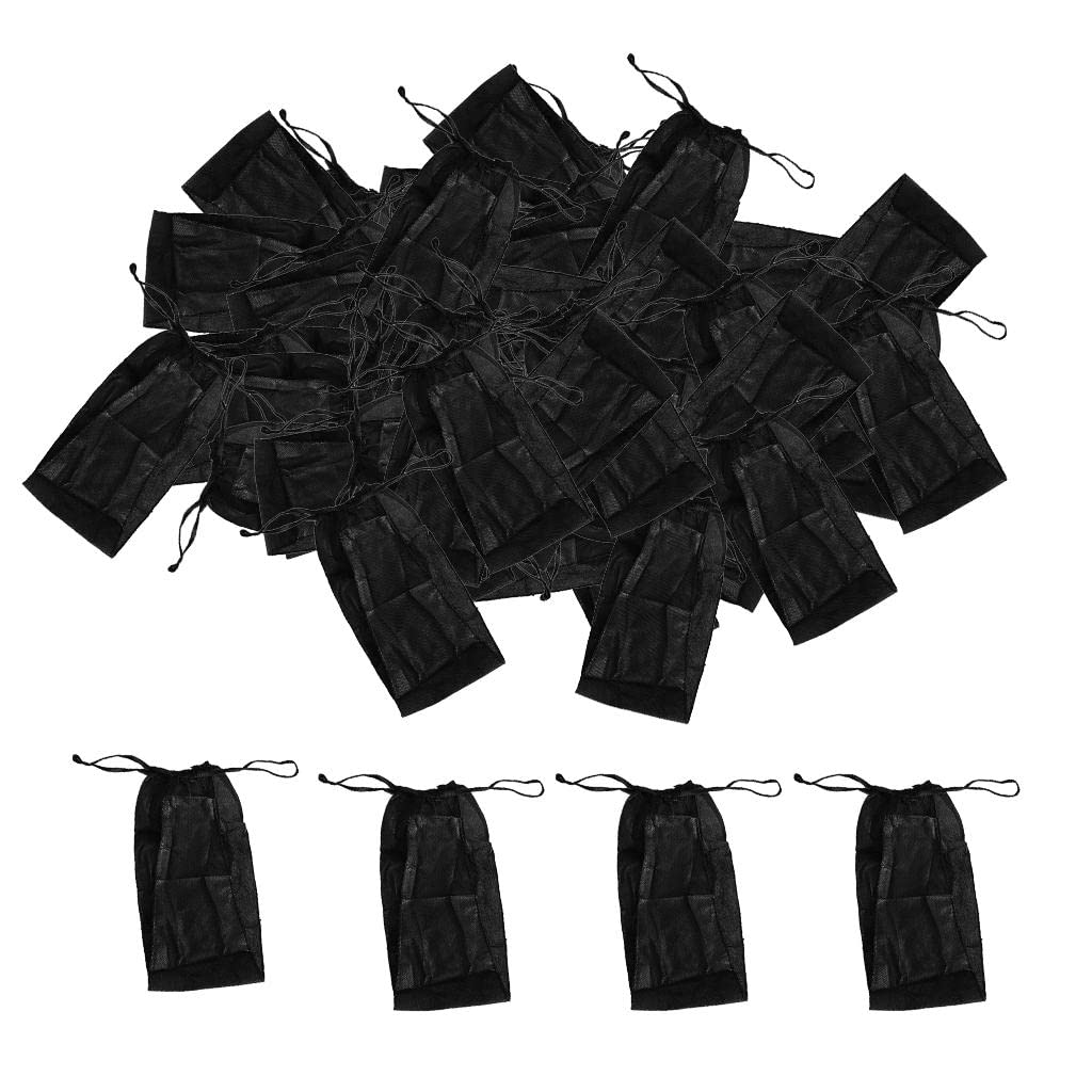 Unbekannt 100 Stück Einweg-Tanga Vliesstoff Schwarz, Hypoallergen & Elastisch Einwegunterwäsche, Ideal für Schwangerschaft & Wochenbett (Universalgröße)