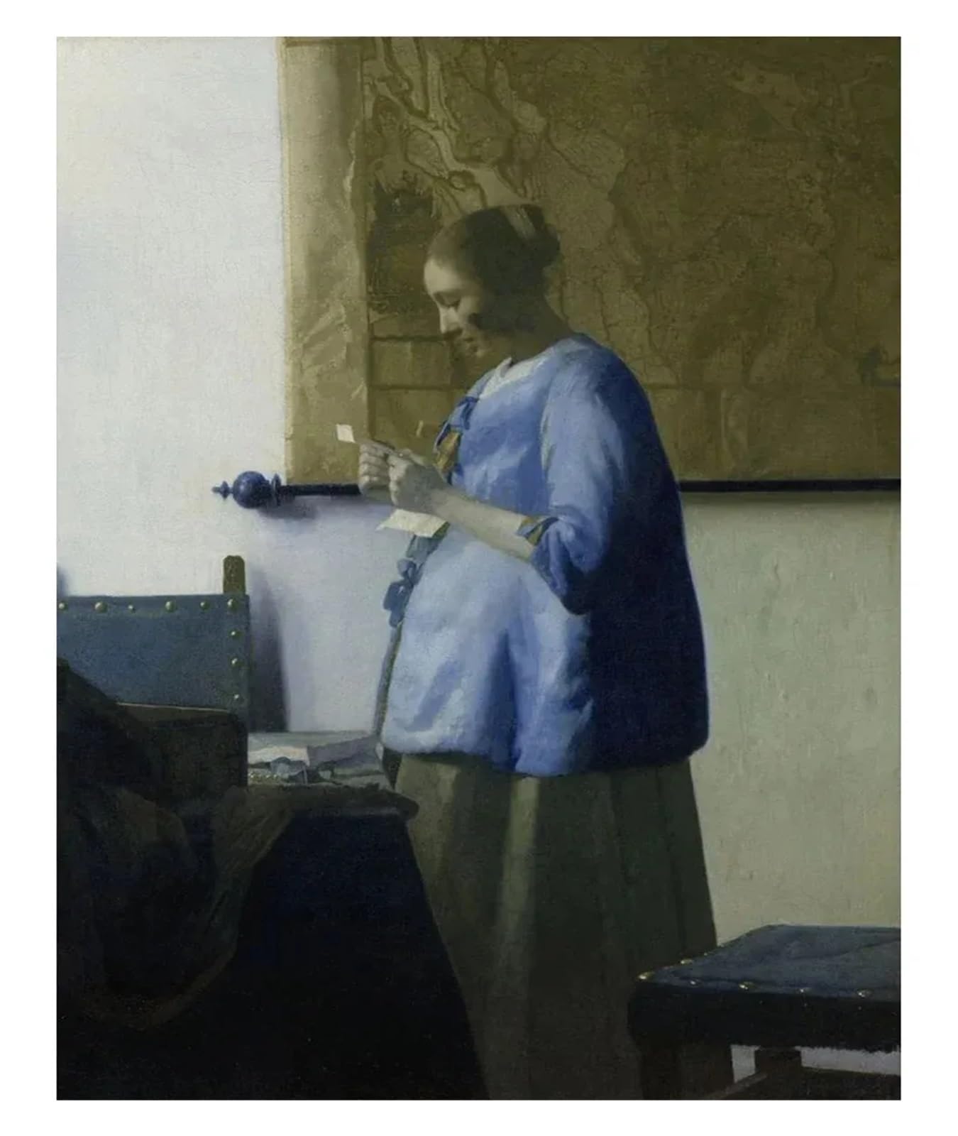Art mural de la Laitière Vermeer tableau décoration murale moderne toile