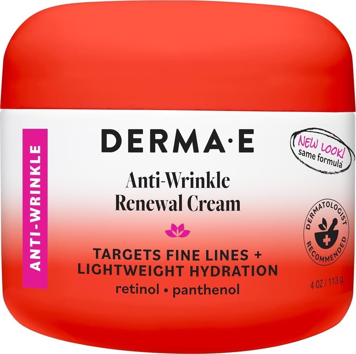 Amazon.com: DERMA-E Anti-Wrinkle Renewal Skin Cream, 4 Oz
