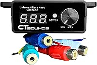 Vista 1 de CT Sounds Universal Bass Knob - Digital Voltmeter, Blue LED Display, Remote Gain Control, Power Switch, Durable, Pushable ON/Off for Amp
