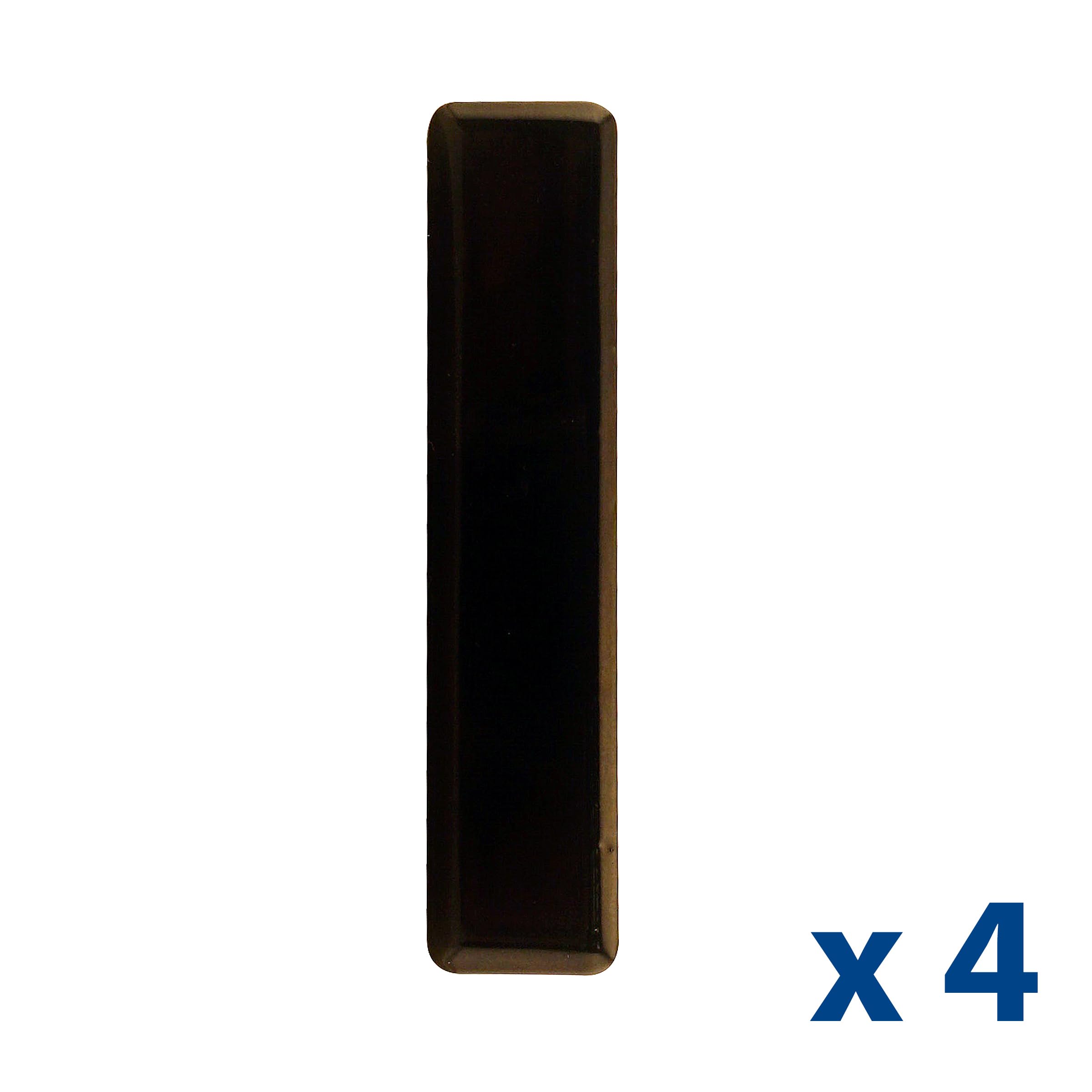 Master Magnetics Ferrit-Kuh-Magnet – 7,6 cm Länge, 1,7 cm Breite, 1,7 cm Höhe, schwarze Pulverbeschichtung, 4 Stück, COW-SCM7CX4BX