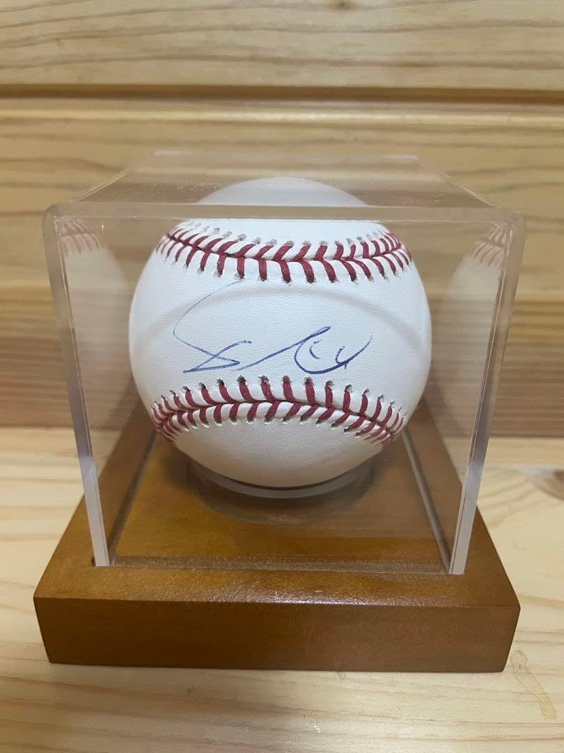 ステッカー有」 ダルビッシュ有 直筆サインボール 公式ステッカー有