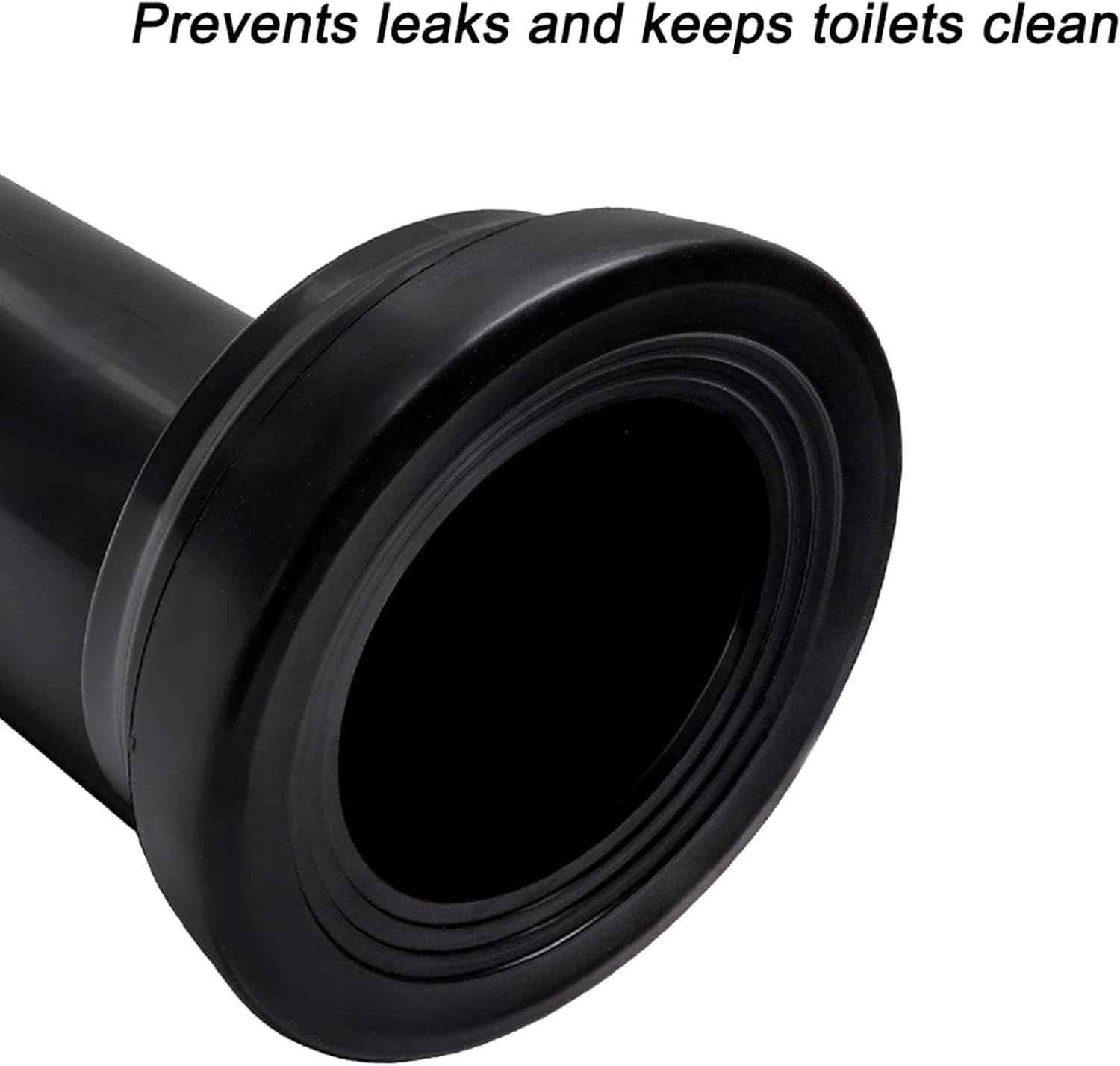 Wall Hung Toilet Tank Connector Set Includes Side Outlet Drain Pipe, Side Flush Pipe, Fixing Screws, and Cap, Toilet Replacement Parts, Easy to Use