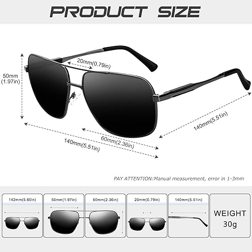 Miniatura 4 de KANASTAL Polarised Sunglasses for Men Women 100% UV Protection Classic Sports Sun Glasses