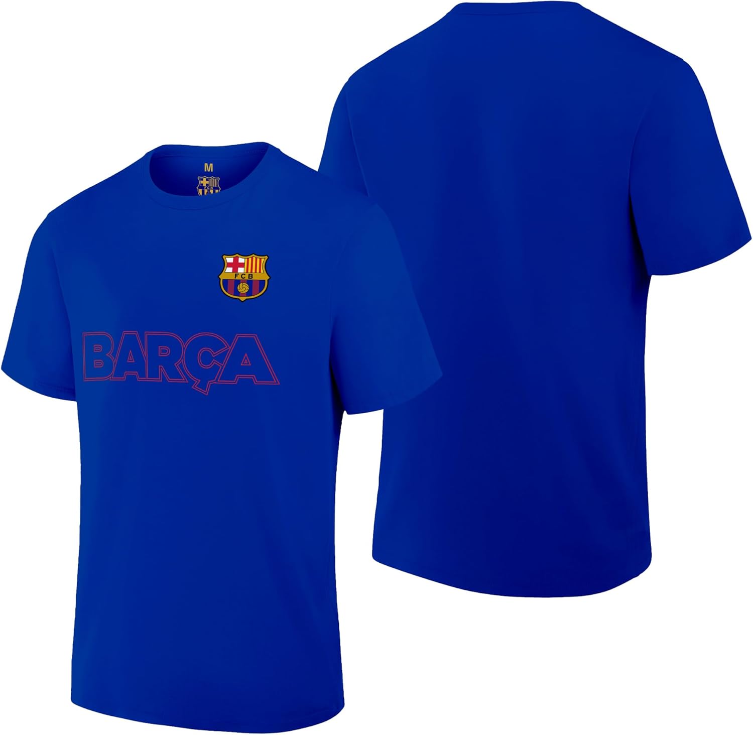 Icon Sports Barcelona FC Soccer Tee - Officially Licensed Unisex Adult Cotton Short Sleeve T-Shirt 119 Blue XL - Image 5