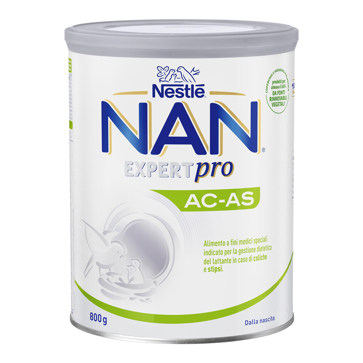 NESTLÉ NAN EXPERT Pro AC-AS Alimento a Fini Medici speciali Polvere, Latta 800g