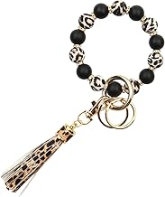 AOKSUNOVA Schlüsselanhänger Auto Frauen Schlüsselanhänger Armband Autoschlüsselanhänger mit Perlen Quaste Geschenke für Frauen