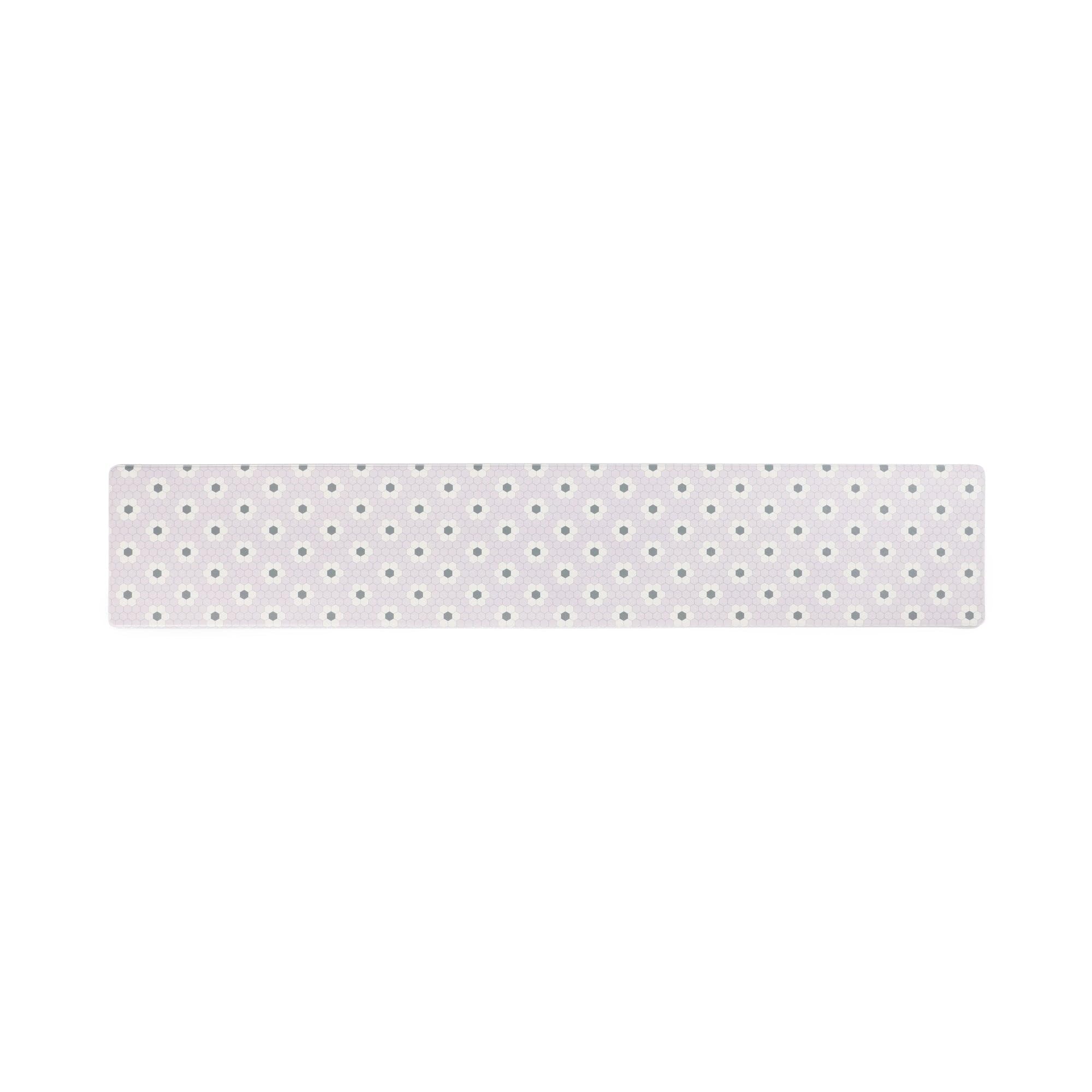 Francfranc PVC Kitchen Mat Tile Large Pink New Life Flower Antibacterial
