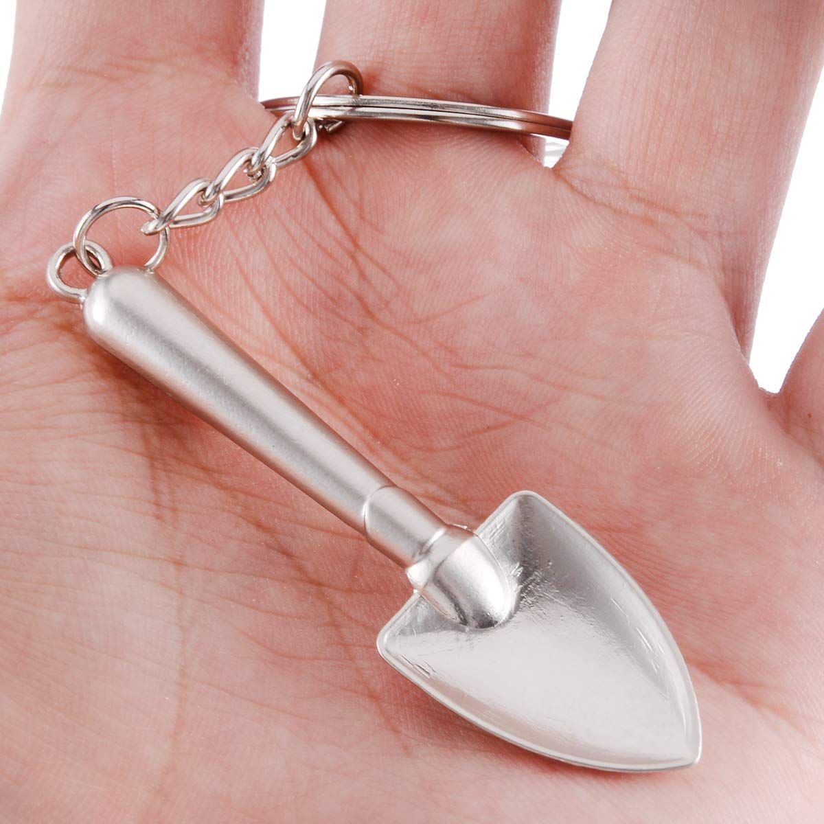 Llavero de pala excavadora mini metálica, obra, Mini pala de construcción para llaves - imagen 4