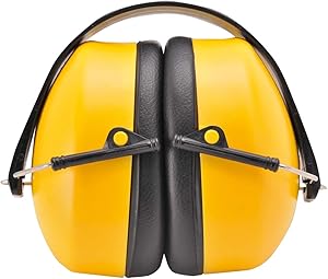 Portwest Noise Cancelling Headphones, Color: Yellow, PW41YER
