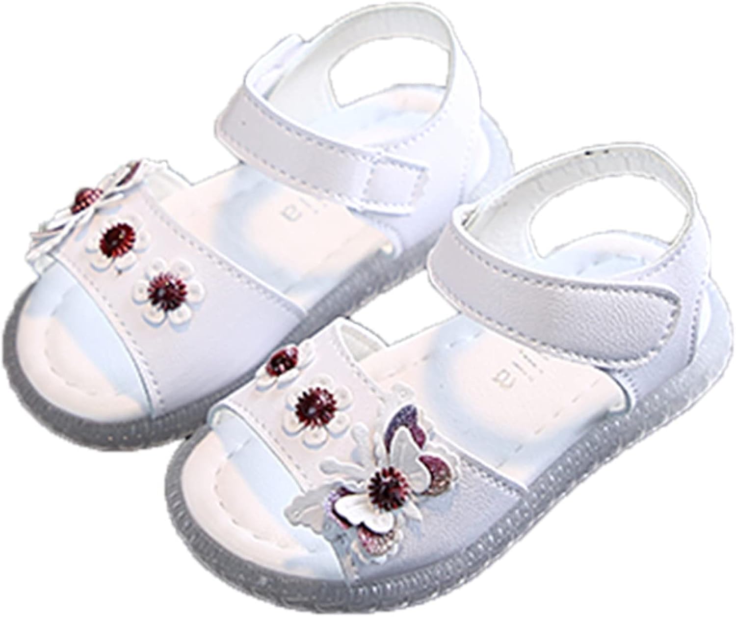 Klian 女の子 サンダル ガールズシューズ 花付き 可愛い 2色 キッズサンダル ベビーシューズ 子供靴 白 夏 赤ちゃん フォーマル 靴 幼児用 歩行練習 散歩 日常履き ドレスシューズ 通気 Klian 女の子 サンダル ガールズシューズ 花付き 可愛い 2色 キッズサンダル ベビーシューズ 子供靴 白 夏 赤ちゃん フォーマル 靴 幼児用 歩行練習 散歩 日常履き ドレスシューズ 通気