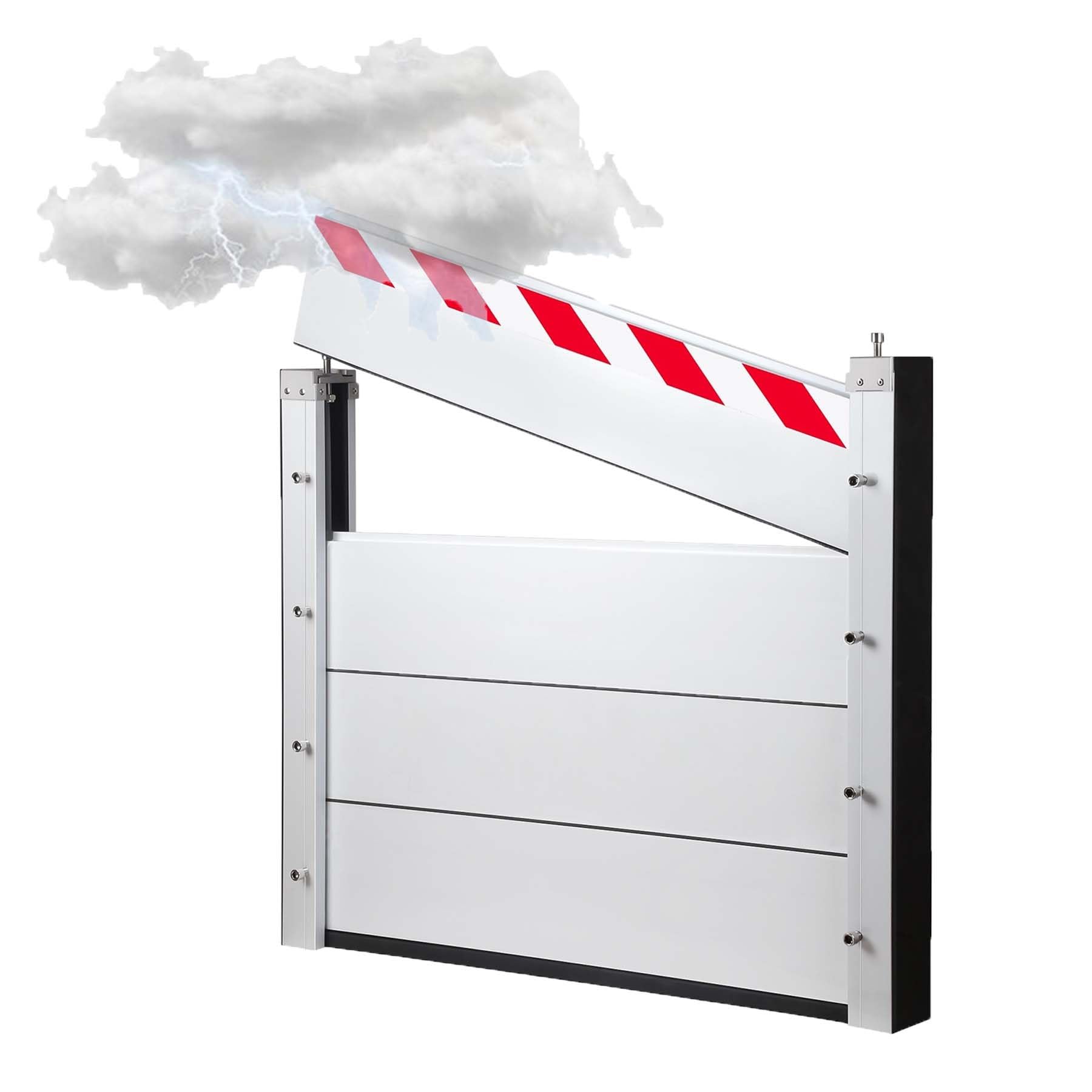 Batardeau anti inondation en aluminium 170x40cm pour garage