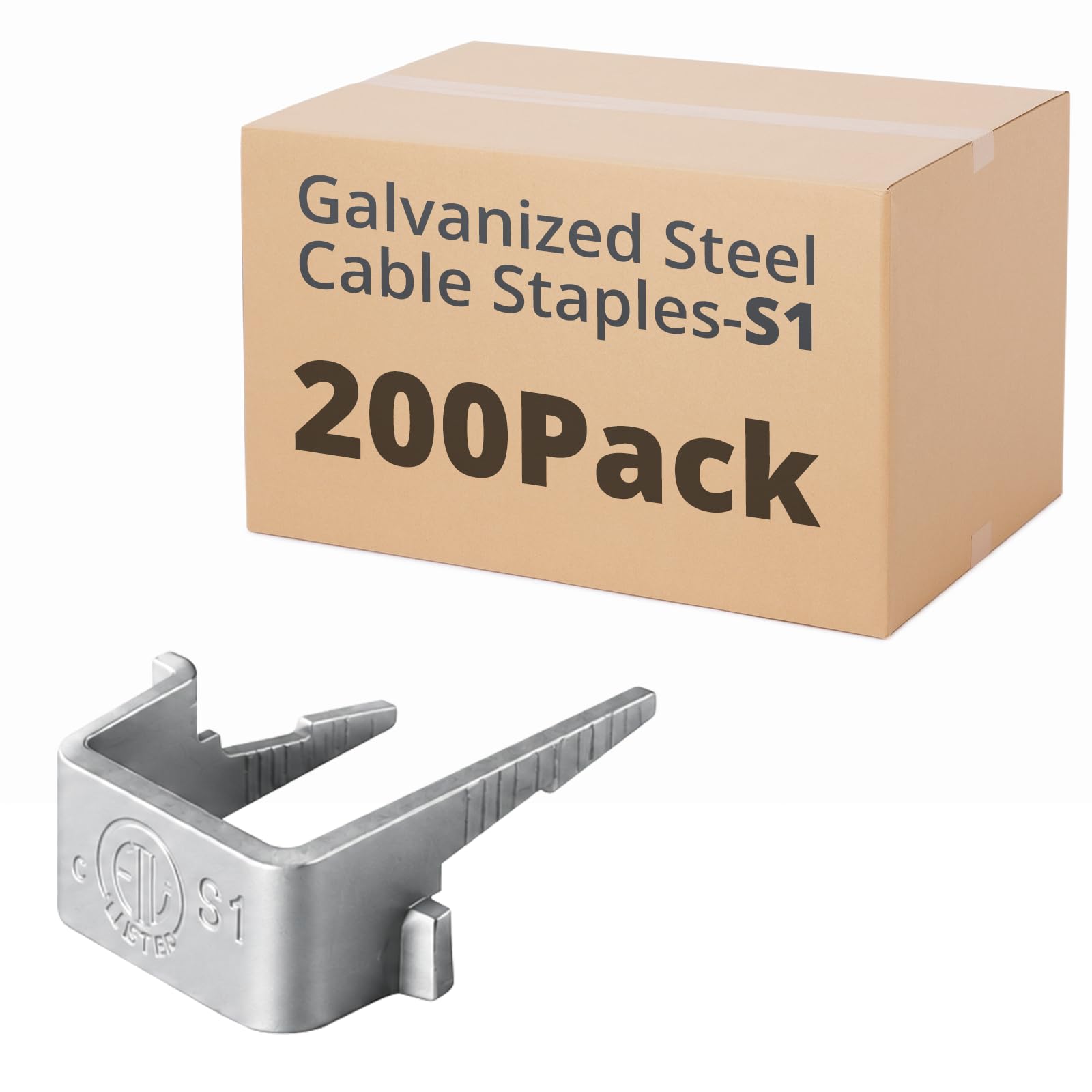 100-Pack Galvanized Cable Staples for 14/2-10/4 NM-B, ETL Listed — Amazon image 15