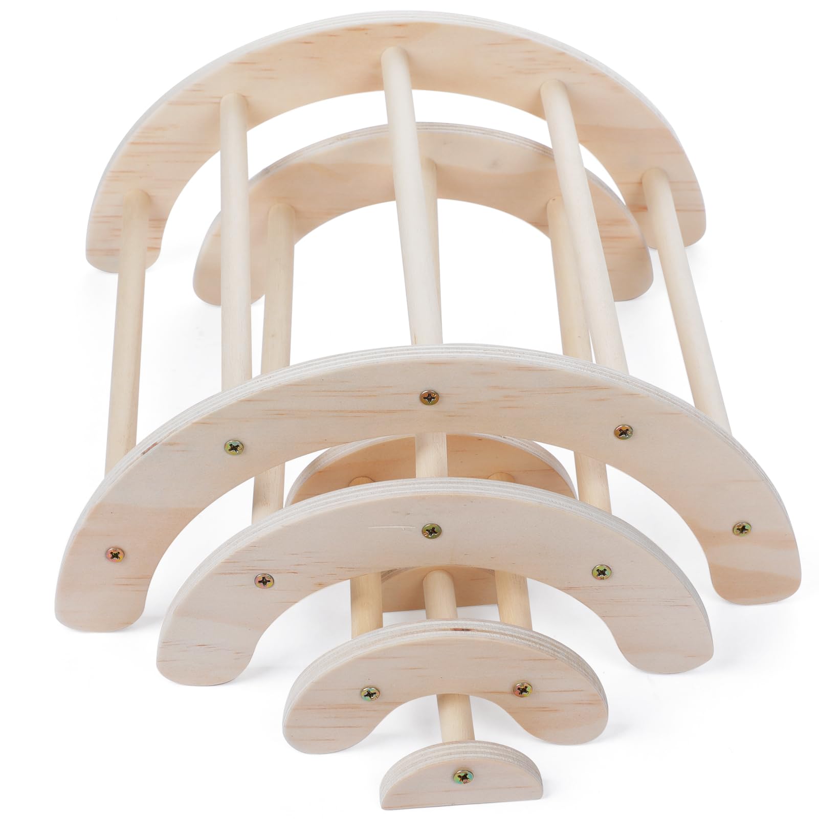 Generisch 4 Stk. Hühnerstangen stapelbar aus Holz, Sitzstangen für Küken, Kletterstange für den Hühnerstall, Beschäftigungsspielzeug für Geflügel, Zubehör für Aufzucht und Kleintierhaltung