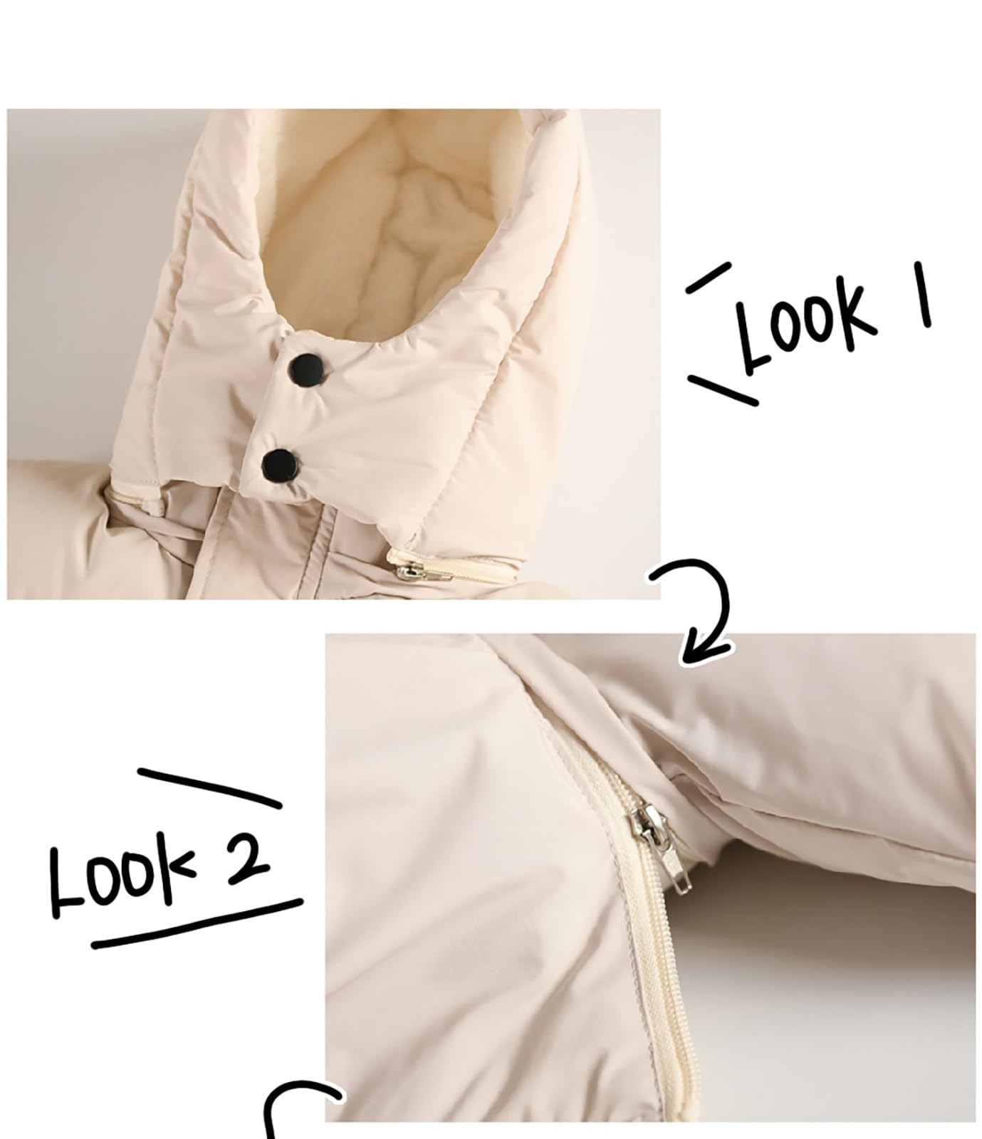 Cappotto da bambino con cappuccio caldo piumino invernale leggero spesso giacca trapuntata