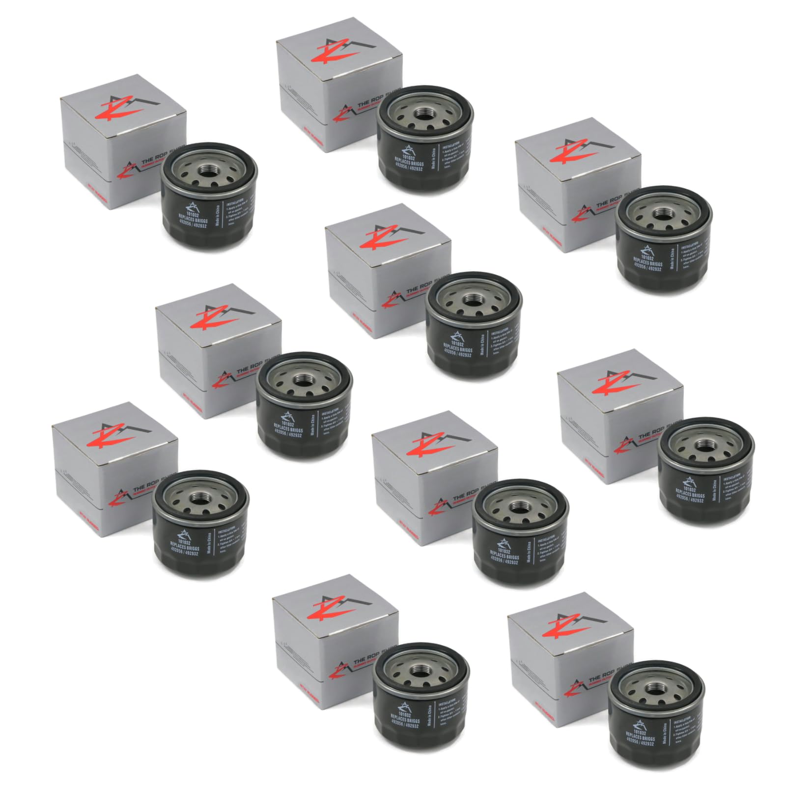 The ROP Shop | Set of 10 Oil Filters for Snapper 5102278X1, Stens 120-485, 120485