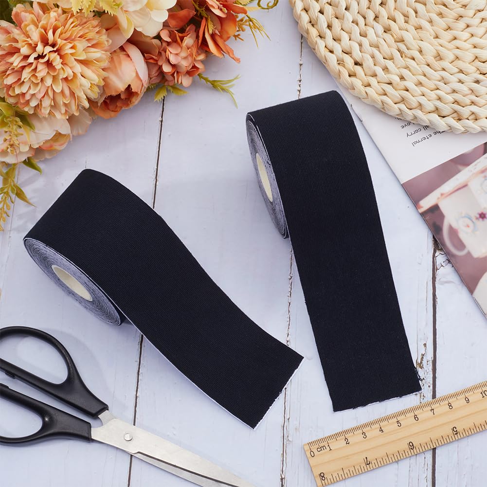 GORGECRAFT 10M X 5 cm Nastri Kinesiologici Sport Muscoli Esercizi Bendaggi per Il Corpo Bende in Cotone Bende per Seno Boob Lift Up Nastro Adesivo Bob per Seno Atletico Gomito Ginocchia Supporto Nero