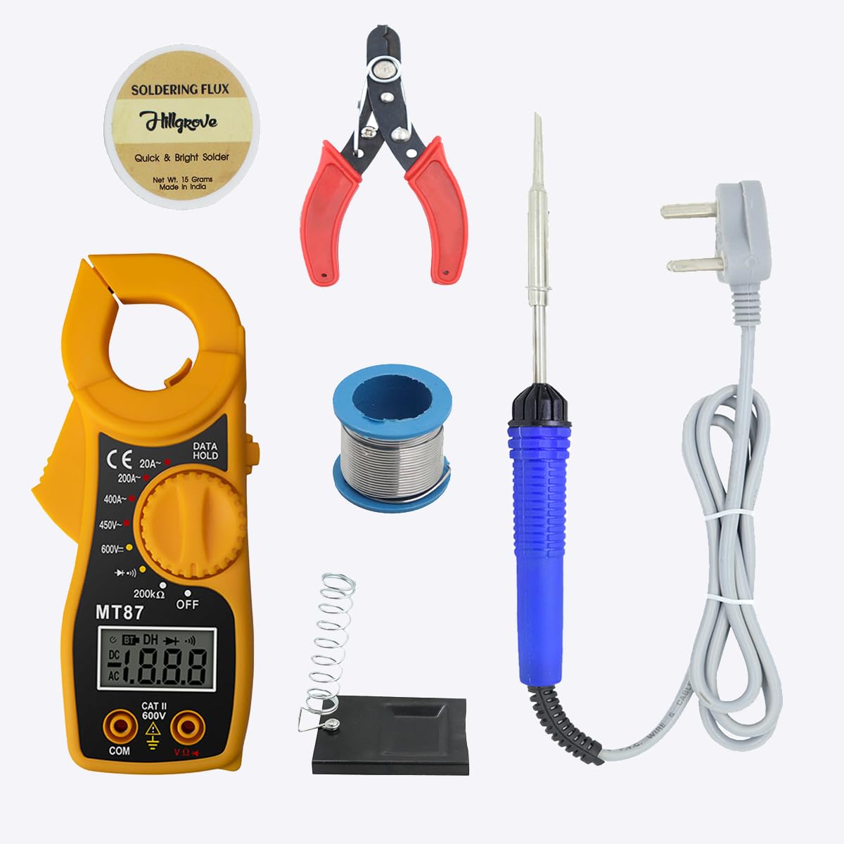 Hillgrove HGCM1403M1 6in1 Digital Volt Clamp Meter Multimeter AC DC Auto Range Continuity Digital Tester Kit Meter