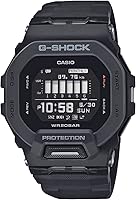 Casio G-Shock GBD200 Men's Square Black Fitness Watch - 200m Water Resistant Training Tracker