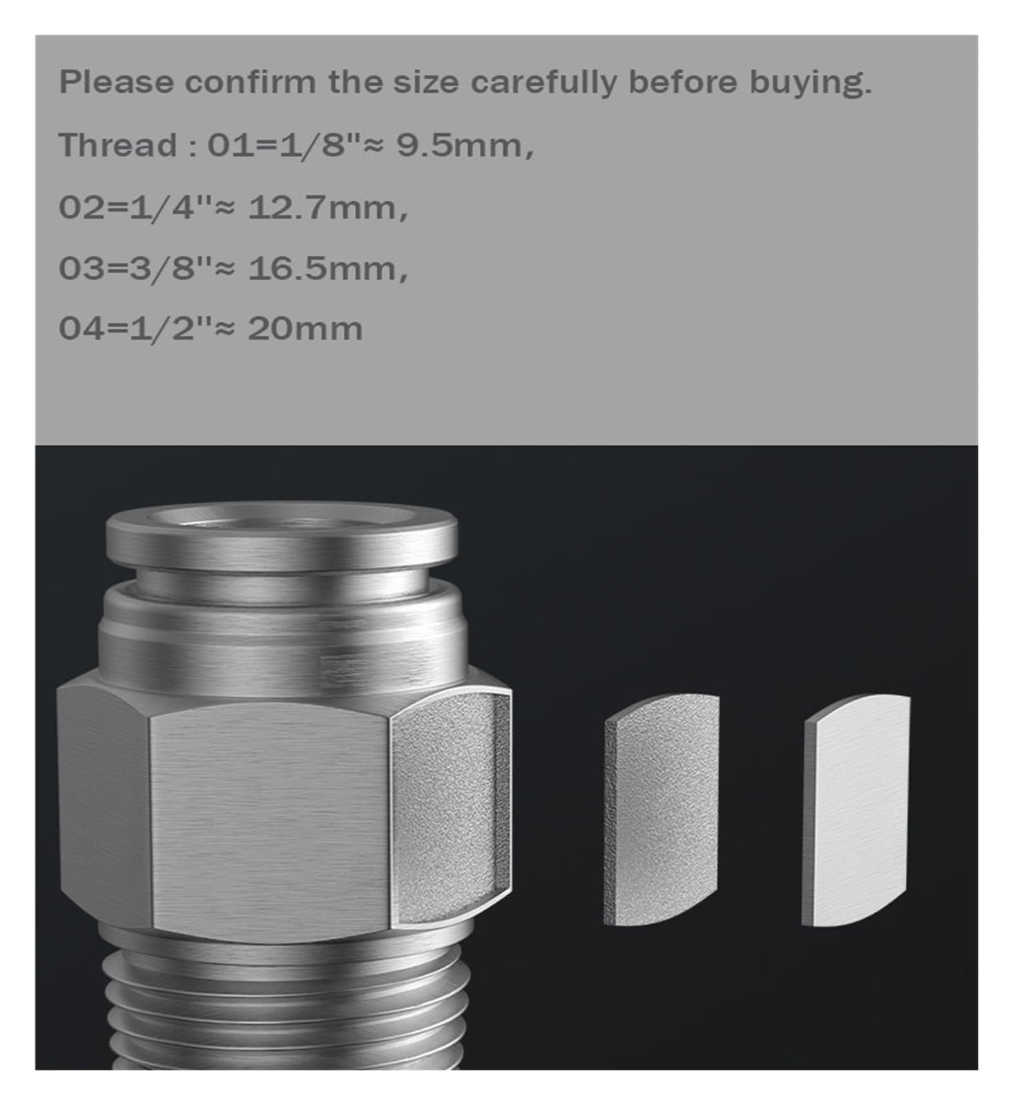 Accesorio de manguera de aire rápido de acero inoxidable 304, conector de tubo neumático
