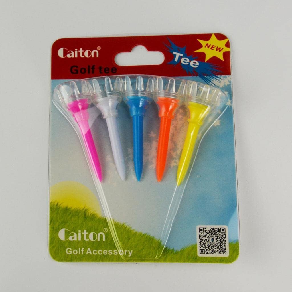 Trendy Retail Premium Plastic Golf Tees Random Color Golf Accessory 4.2cm