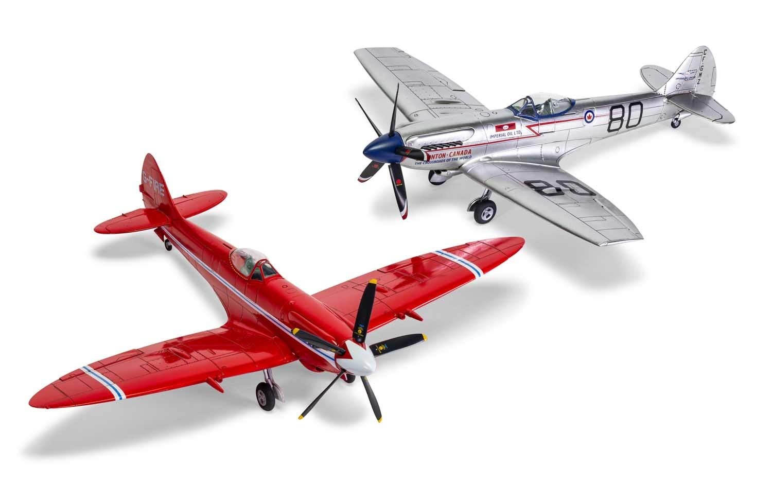 Airfix A05139 Supermarine Spitfire MkXIV schematy wyścigowe samolot, 38,1 x 20,32 x 5,08 cm
