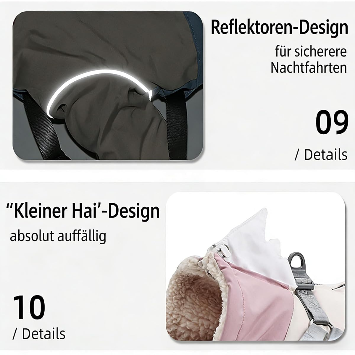 Schneeanzug Hund, Hundemantel Winter mit Beinen & integriertem Geschirr – Wasserdichter Schneeanzug/Overall für Hunde, wärmender Wintermantel mit Beinschlaufen für kleine bis große Hunde (B, 3XL)