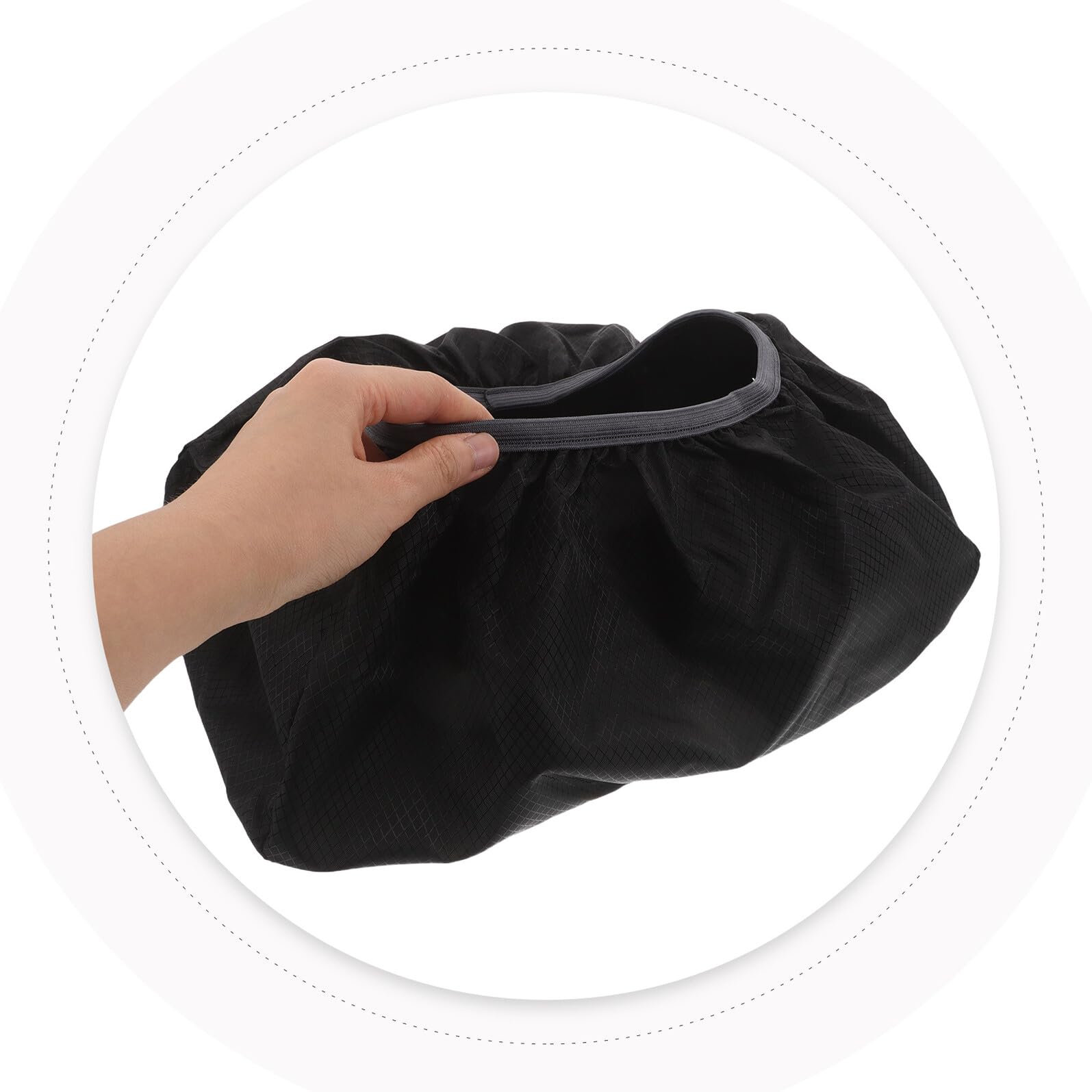 Gatuida Funda Protectora Inferior para Mochila 2 Piezas y Resistente al Desgaste, Cubierta Negra Elástica para Senderismo, Camping y Viajes al Aire Libre
