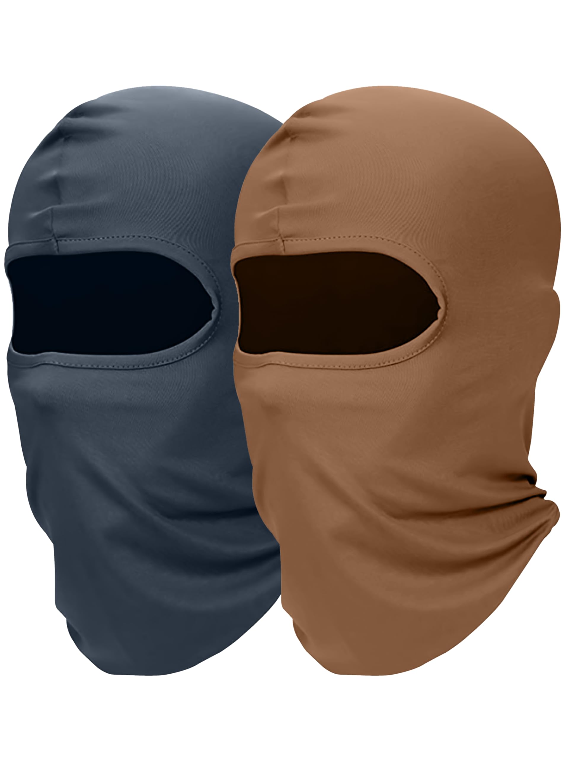 Love My Fashions Unisex Drak Grey-Rust Love My Fashions® Balaclava Ski Mask For Men - Lightweight For Snowboarding Motorcycle Cycling Skiing Headwear Wind & Uv Protection Helmet (2 Pcs Black, One Size) (2, )