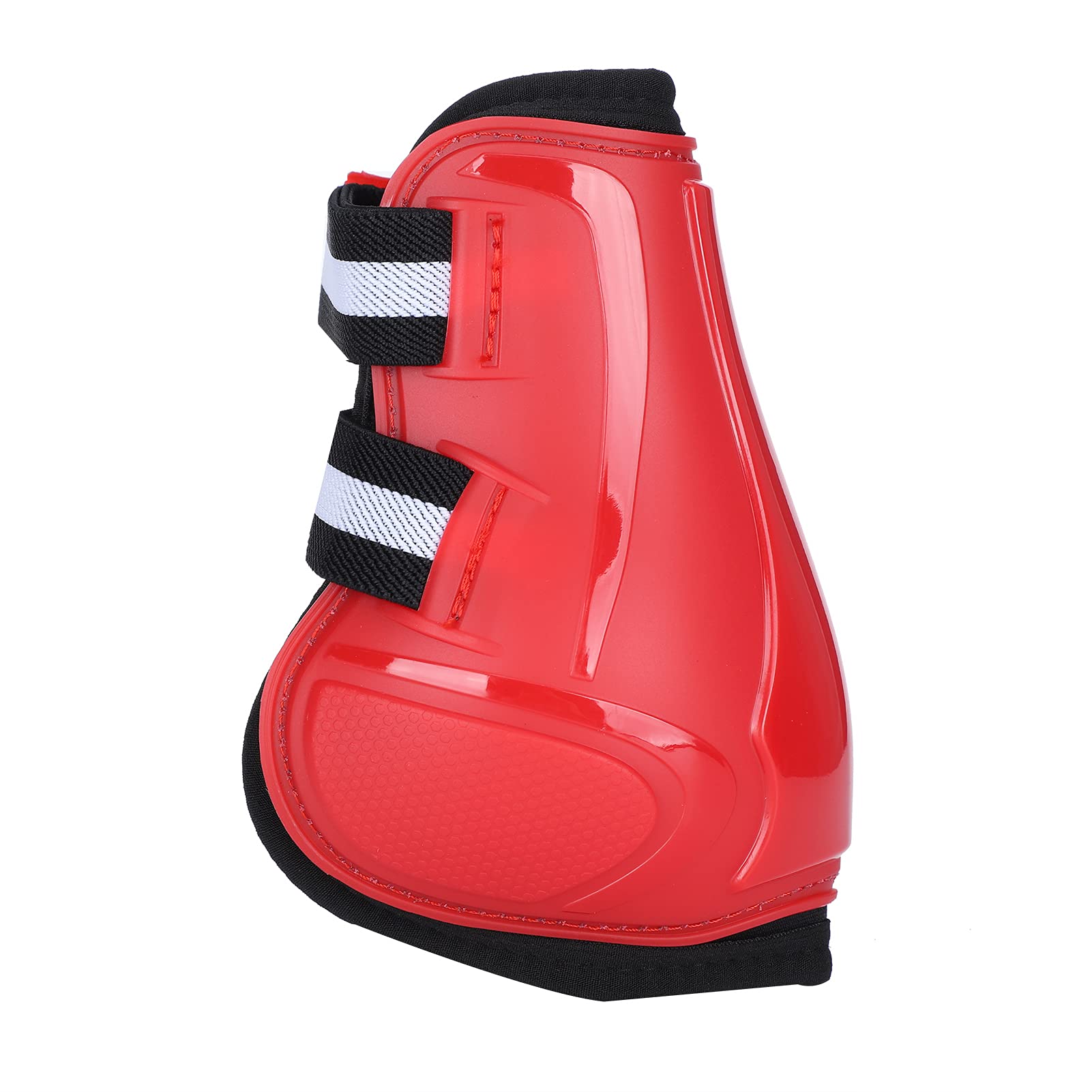 Gambale per Cavallo Ispessito Protezione per Gamba di Cavallo in PU Leggings per Ostacoli con Cinture Resistenti Bottoni Facili da Allacciare Fodera Morbida per (M)