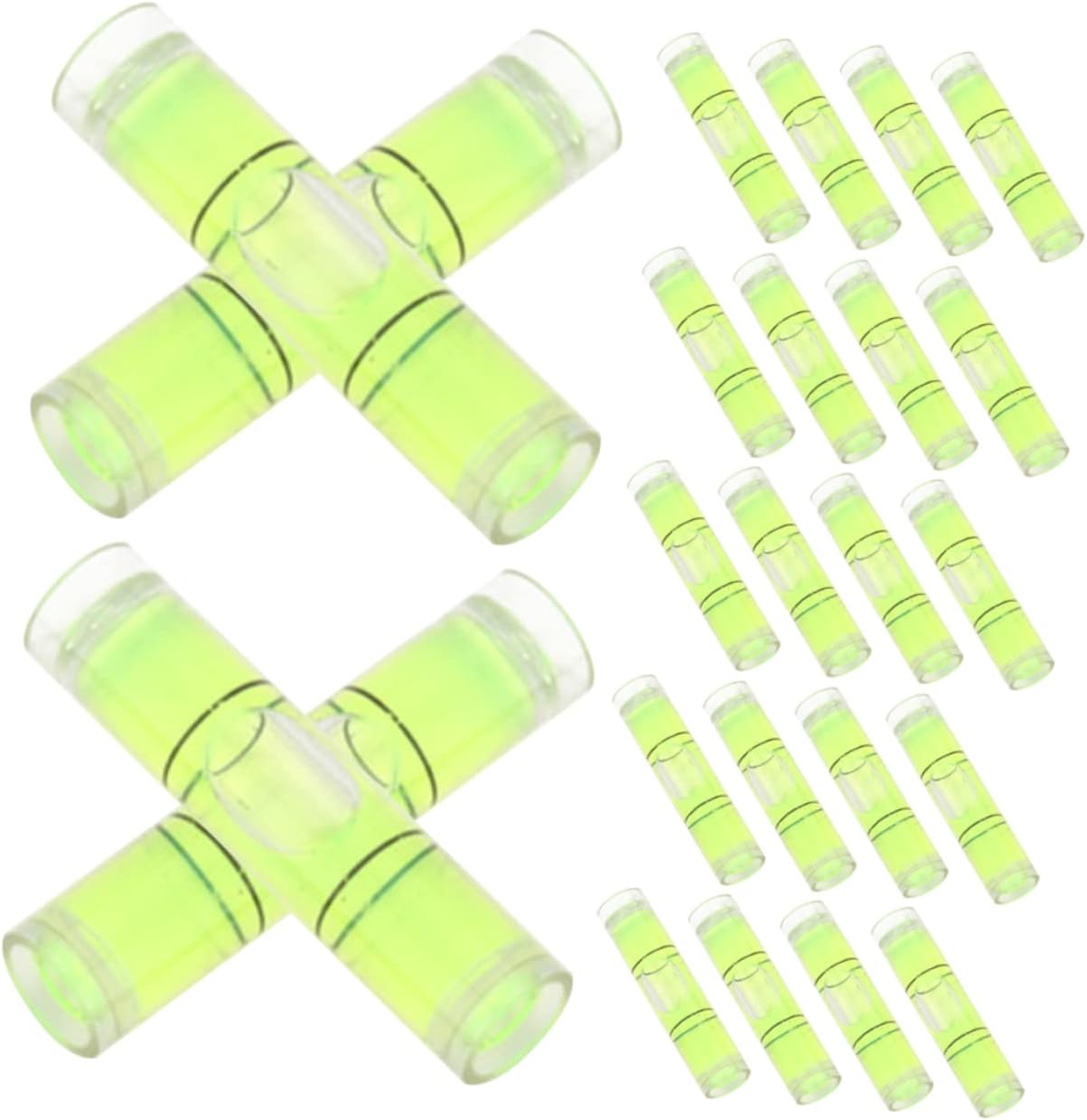 DOITOOL 300pcs Bubble Level Tool Accurate Horizontal Bubble Ruler for Leveling Projects Spirit Level Accessories for Home and Construction Use