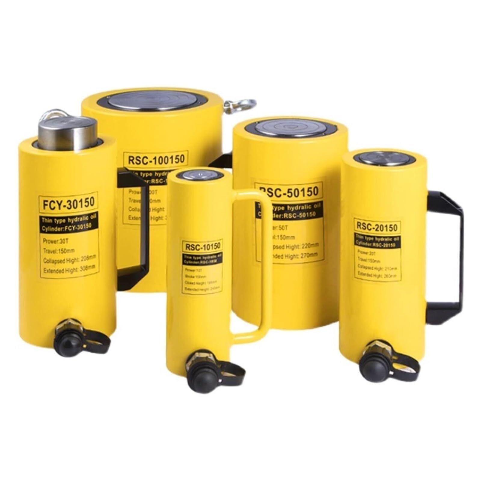 Hydrauliczny cylinder podnoszący, przenośny podnośnik hydrauliczny do budowy statków i maszyn, automatyczne cofanie 20T, skok 150 mm (30t)