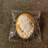 ジョジョ　アニメ展　カメオ風ブローチ ☆ ジョジョの奇妙な冒険 アニメ10周年記念展 カメオ風ブローチ