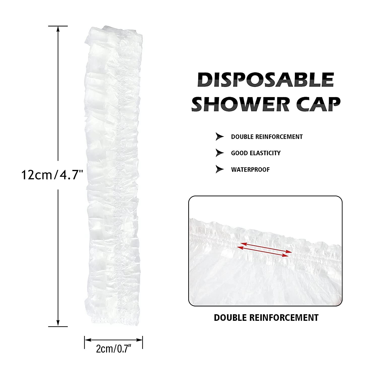 100 Pcs Dog Shower Cap Dog Ear Covers for Bathing Disposable Pet Shower Caps Plastic Overhanging Dog Ear Protection Cats Ear Drops Guard for Kitten Puppy Small Pets Bath Clear Waterproof (100 Pcs)