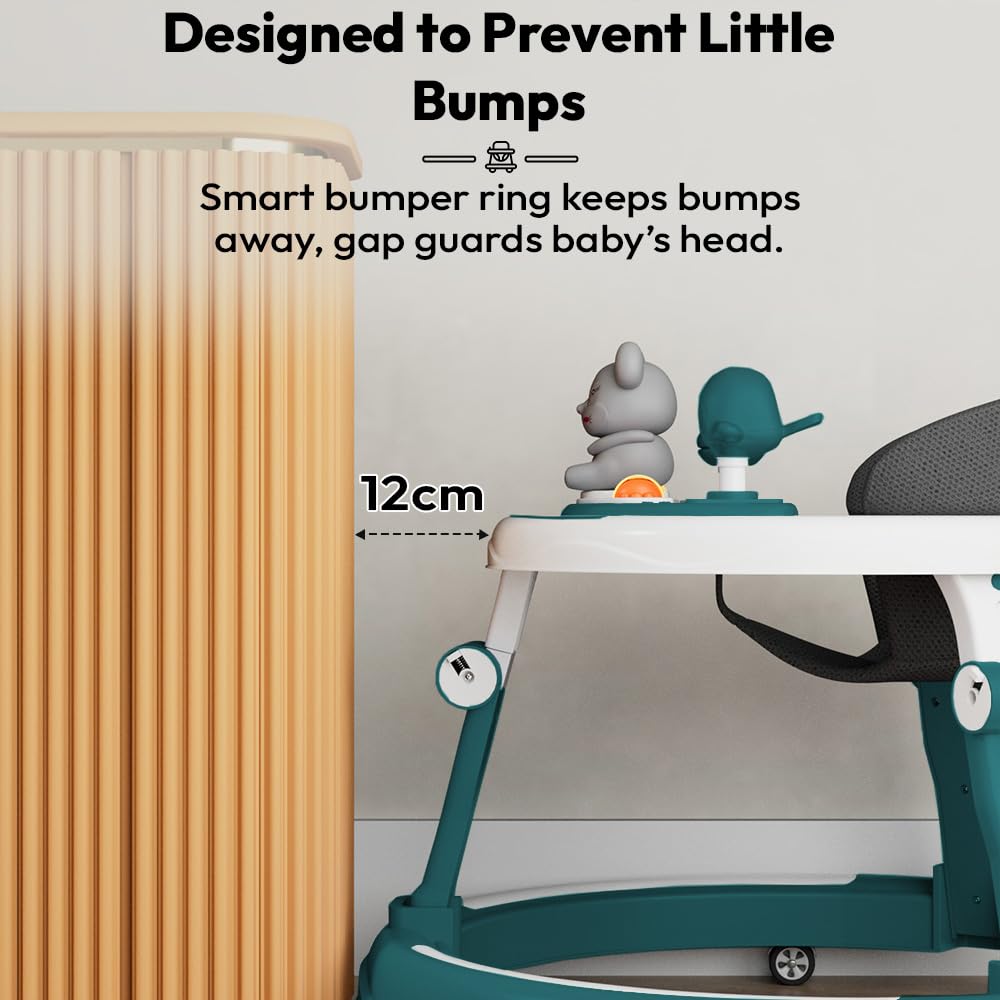 StarAndDaisy Baby Walkers for 6-24 Month Baby Boy Girl /360°Walker for Kids with 7 Level Height Adjustment/Walker for Baby with Switchable Food & Musical Toy Tray. 2