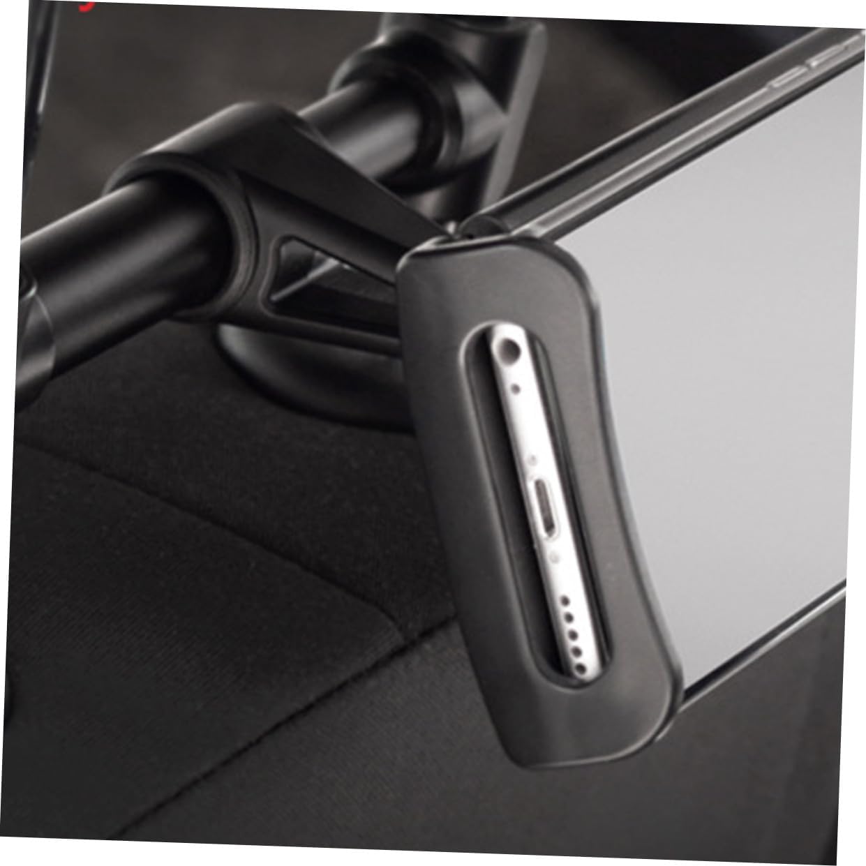 1Pc Car Rear Pillow Headrest Bracket with Rotation Back Seat Phone and Tablet Holder Buckle Design for Stable Vehicle Mounting Compatible with All Smartphones Red