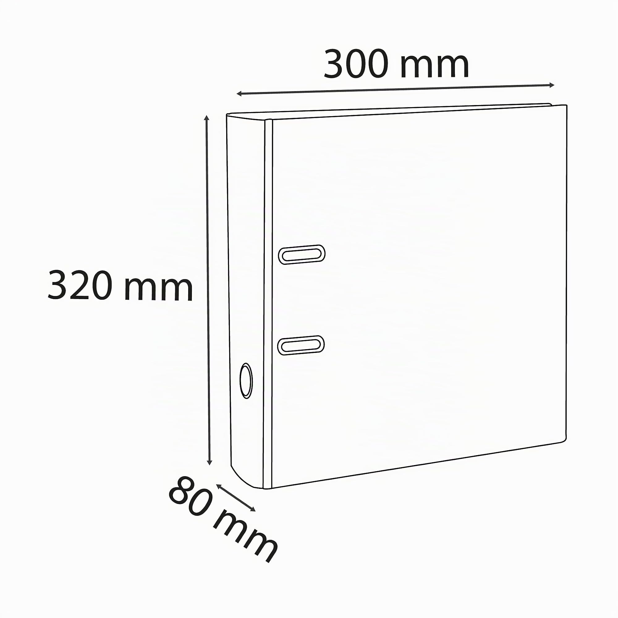 Exacompta - Réf. 53354E - Carton de 10 classeurs à levier A4 MAXI Prem'Touch - Dos 80 mm - Mécanique 80 mm - Dimensions extérieures : 32 x 30 x 8 cm - Format à classer A4 Maxi - Coloris : Gris foncé