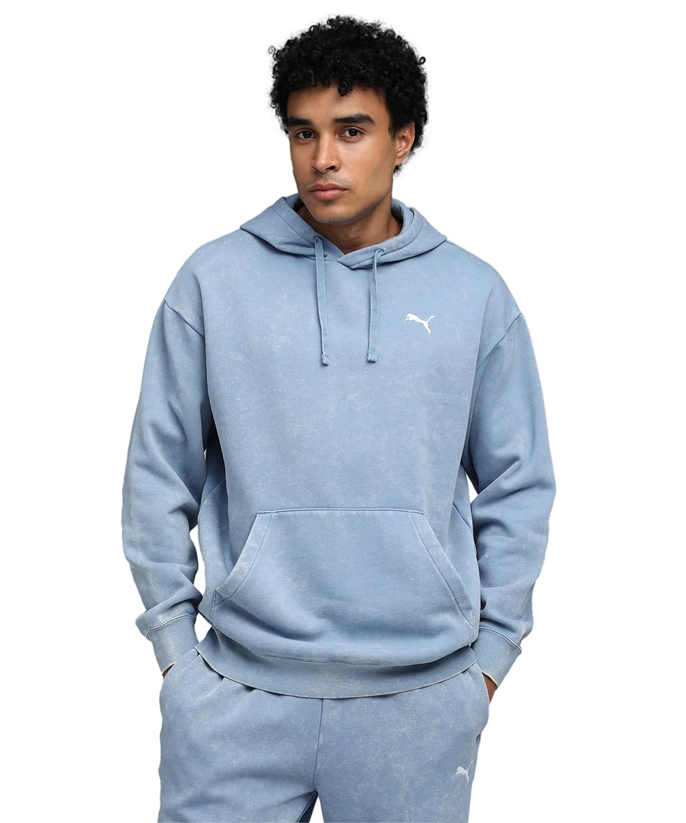 PUMA Sweat à Capuche Ess Elevated Relaxed Wash FL pour Homme (1 pièce)