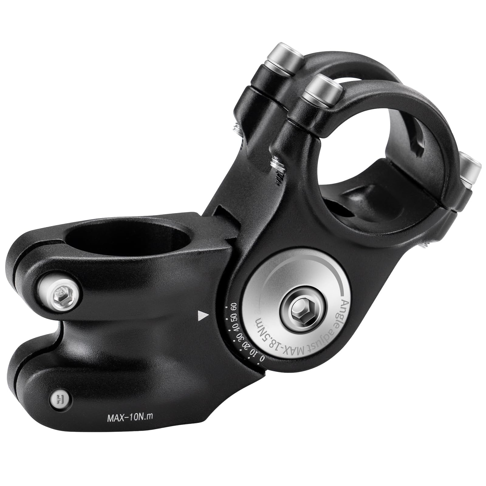 Wspornik podnoszenia kierownicy rowerowej Zeekpowa - Regulacja wysokości 75/105/125mm ±60° do roweru górskiego, średnica 31.8mm, aluminium