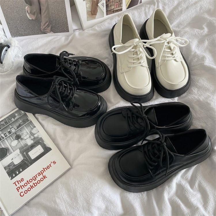 Cute Shoes Chunky Platform Lace-up Comfy Non Slip Lightweight Softy Casual Sneakers Kawaii Y2K Pretty Pastel Retro Trendy Sweet Lolita School JK Gifts for Women & Girls Back to School Everyday Wear3