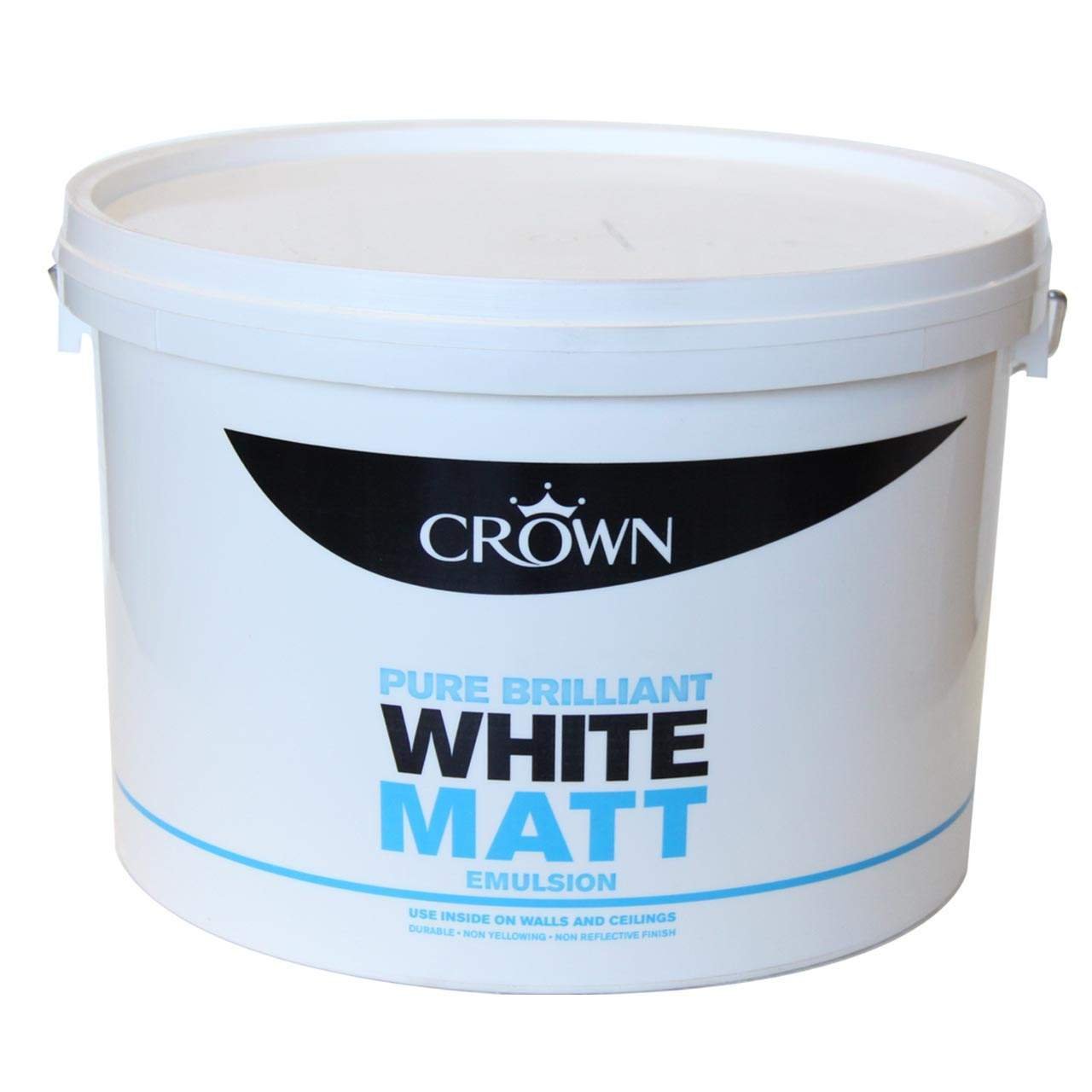 New Crown Standard Matt Emulsion Pure Brilliant White 10L