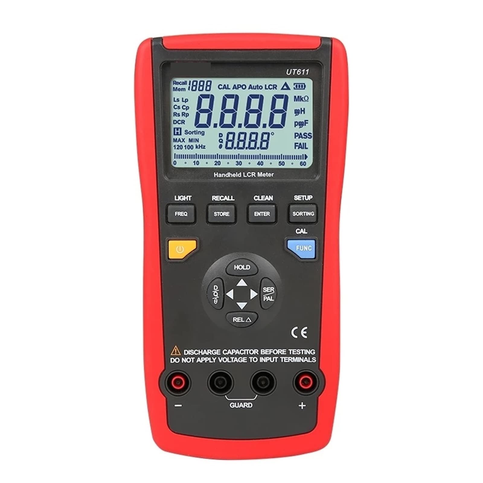 Multimètre numérique Intelligent Rechargeable Compteurs LCR numériques Portables Portables Testeurs de fréquence de résistance de capacité d'inductance de Mesure Intelligente LCR Automatique