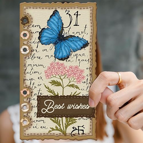 Miniatura 5 de GLOBLELAND Troqueles de corte de página de planificación de borde desgarrador para álbum de fabricación de tarjetas, troqueles de metal, troqueles