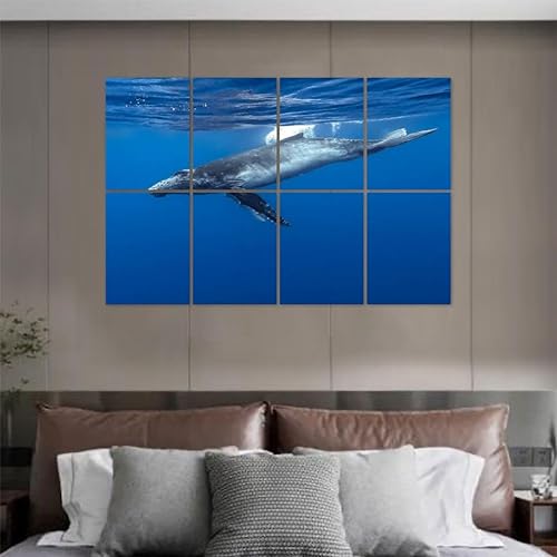 Miniatura 7 de Art Acoustic Panels Self Adhesive Baleine bosse 8 Packs Decorative Soundproof Wall Panels Large Sound Absorbing Panels for Home Office 48"x32"