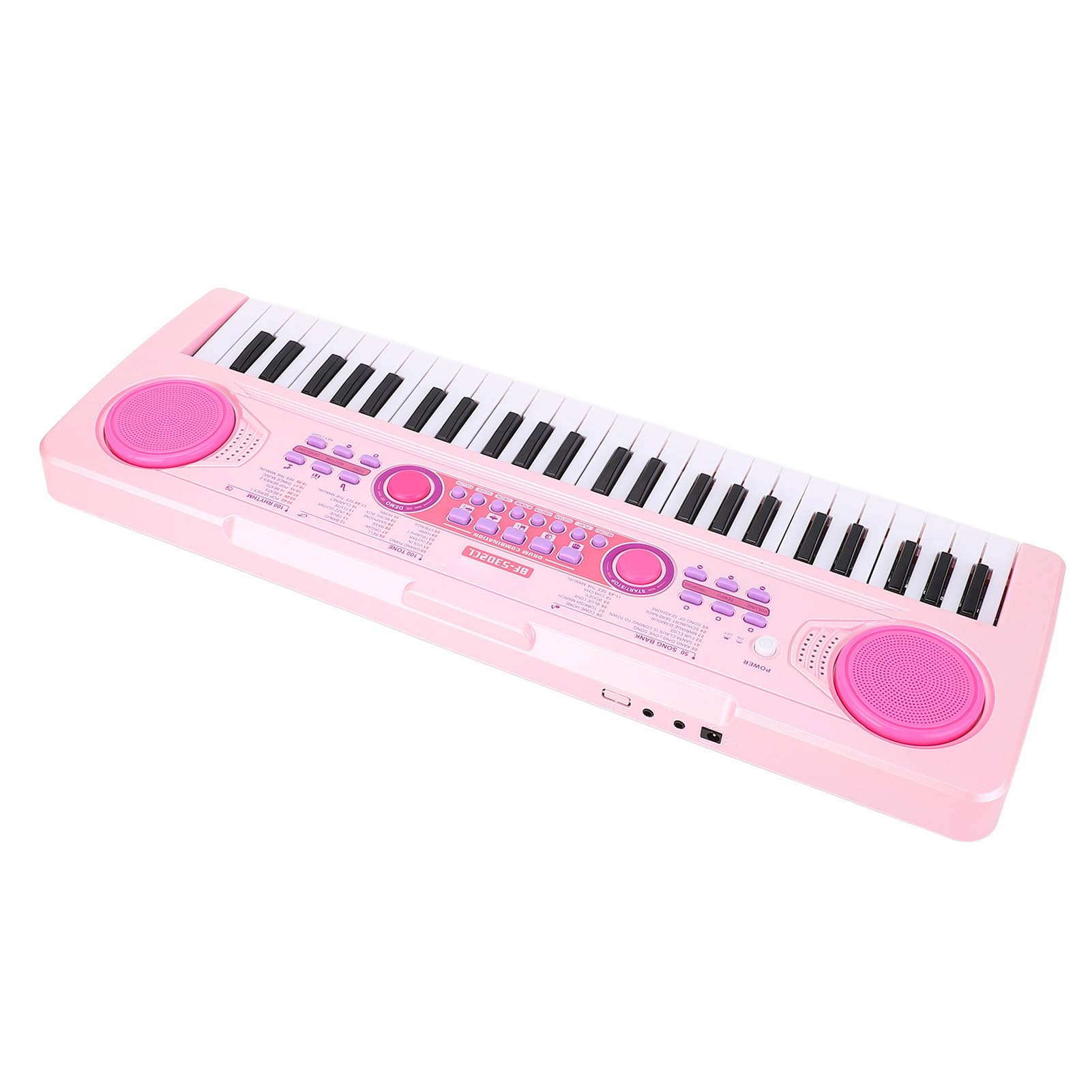 Tastiera Pianoforte per Bambini, Tastiera Elettronica 49 Tasti 100 Toni 100 Ritmi, Pianoforte Digitale con Microfono Staccabile USB Ricaricabile per Ragazzi e Ragazze di 3 8 Anni