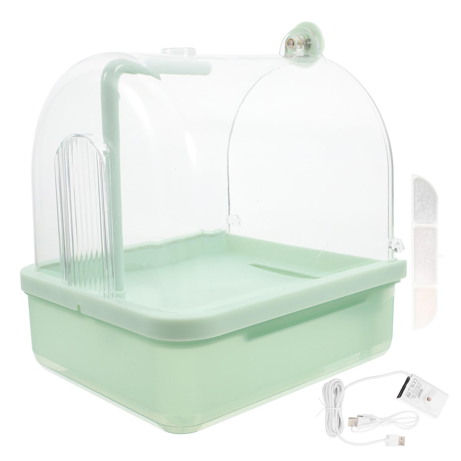 Bain D’Oiseaux en Abs avec Automatique Robinet Rotatif 180°