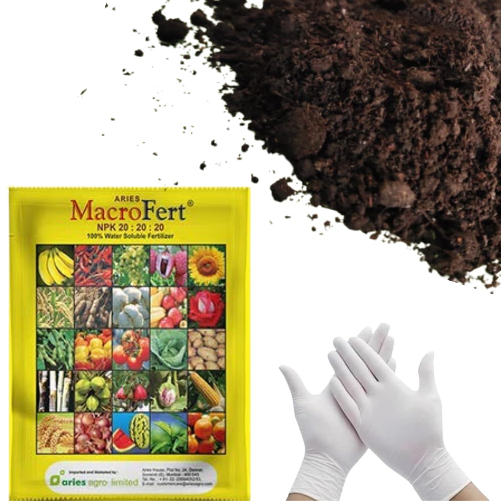 Aries NPK 20: 20: 20 (350gram) with Neem Khad Powder for plants 100 gram | with free gloves (B0CSJZQNSD) Amazon Price History, Amazon Price Tracker
