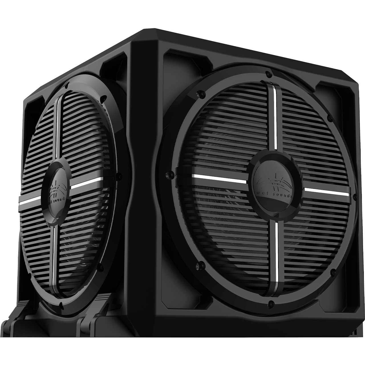wet sounds | REVO 12 PSE XWB | Passive Radiator Subwoofer Enclosure with Enclosed Black XW Grille