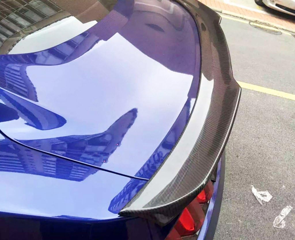 New Carbon Fiber Rear Spoiler Compatible with Ford Mustang 2014-2017