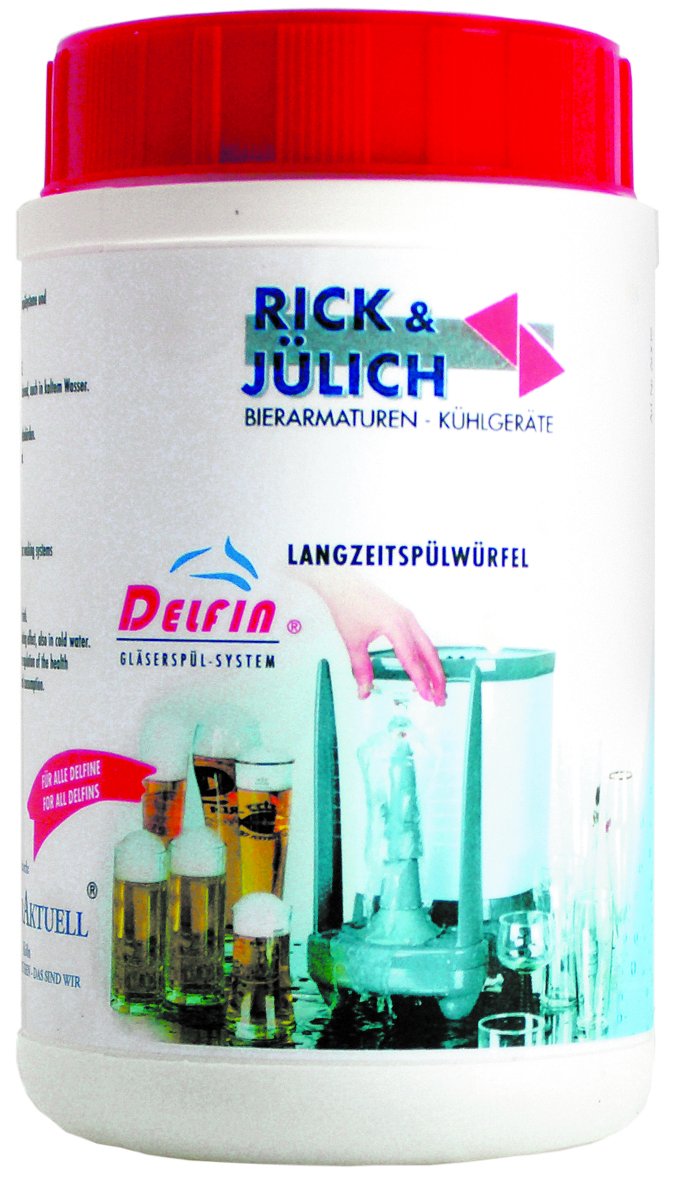 Gläserspültabletten 600g / 125 Würfel Delfin für Gläserspüler